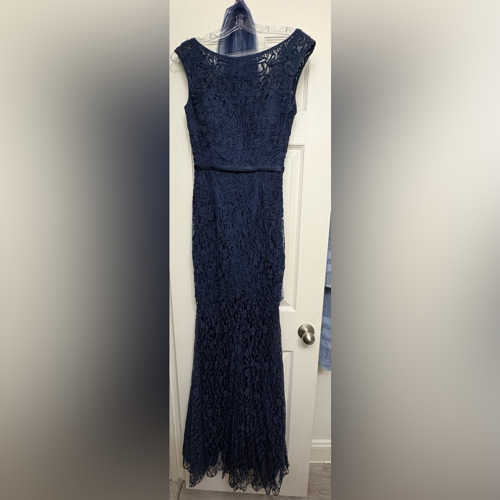 May Queen Navy Lace Maxi Dress